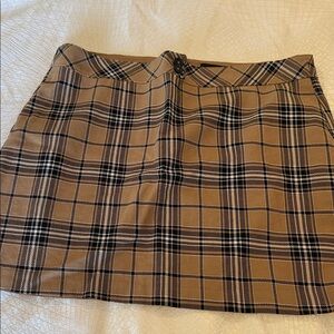 Express Plaid Mini Skirt